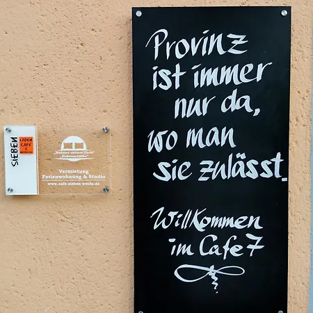 Charmantes Siebenschlaefer - Cafe 7 Lägenhet *